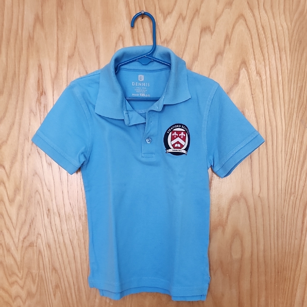 Stratford Uniform Light Blue Polo Boys by Dennis YXS (5-6)